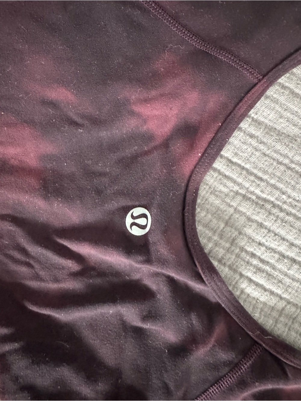 Lululemon Plum Tie-Dye Athletic Ballet Top